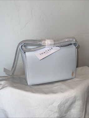 THACKER NYC Light Blue Leather Crossbody Bag